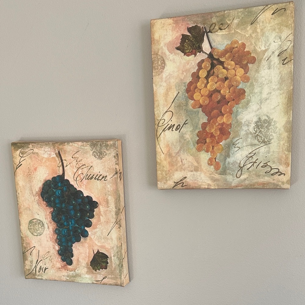Grape Cluster Wall Art Set